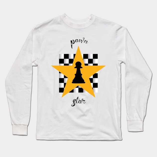 Pawn Star Chess Design Long Sleeve T-Shirt by GMAT